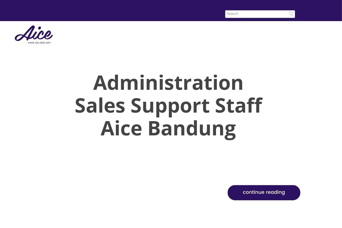 Administration Sales Support Staff Aice Bandung