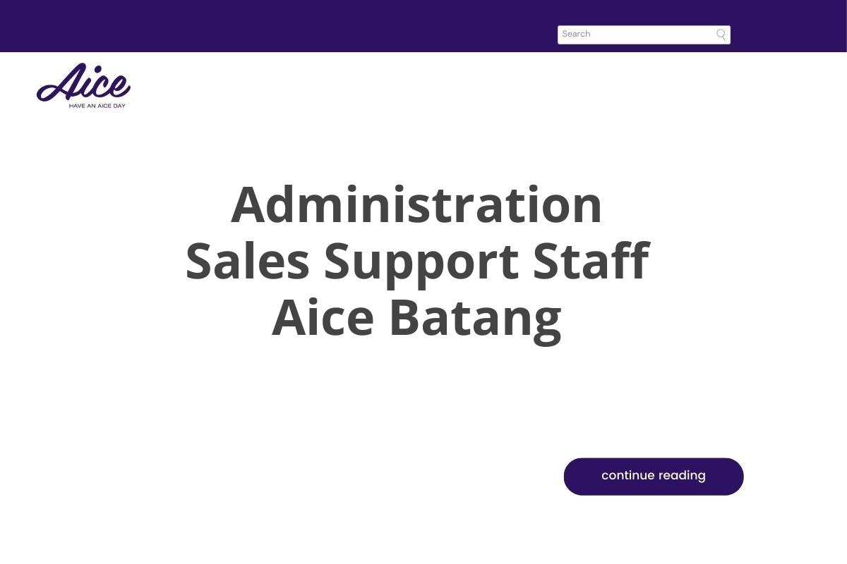 Administration Sales Support Staff Aice Batang