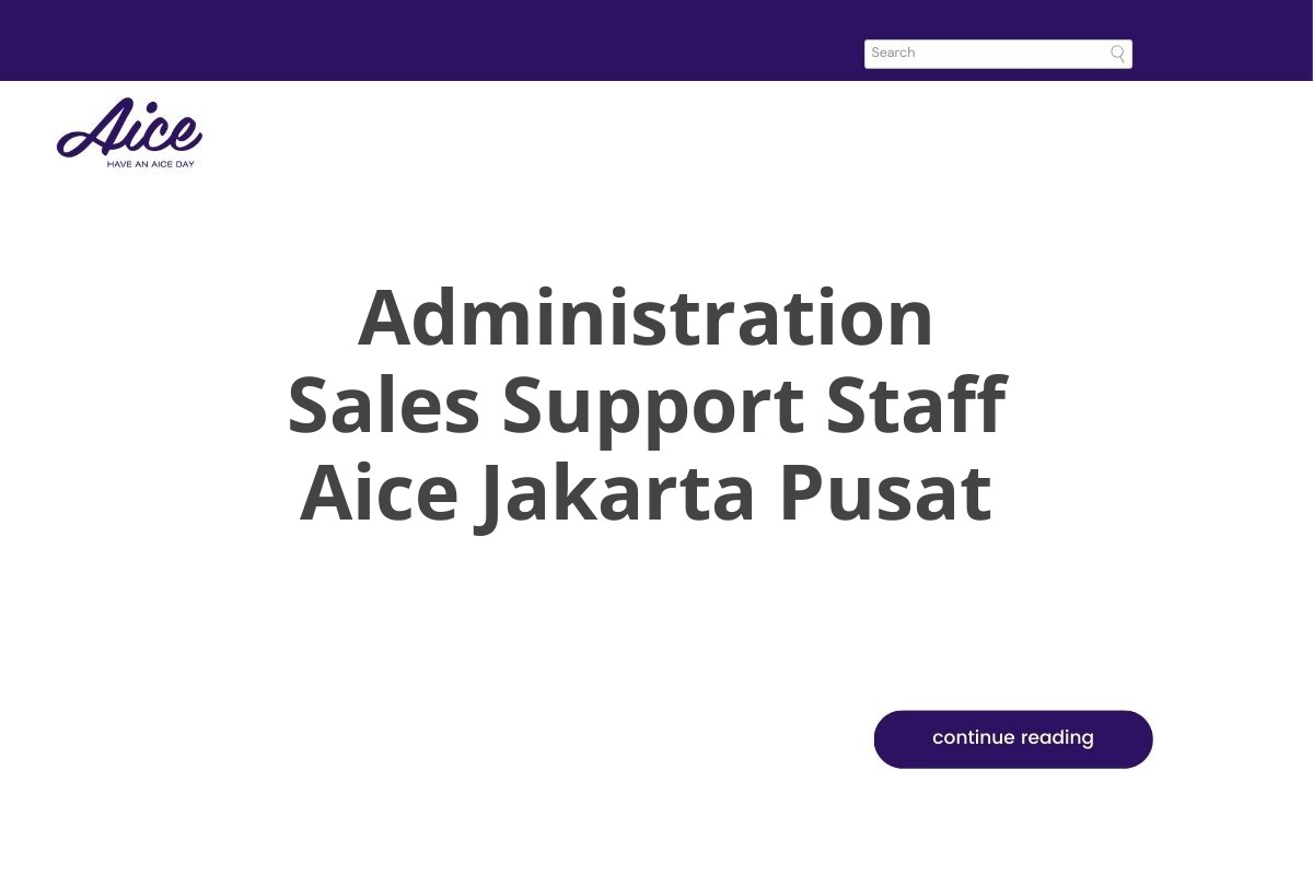 Administration Sales Support Staff Aice Jakarta Pusat