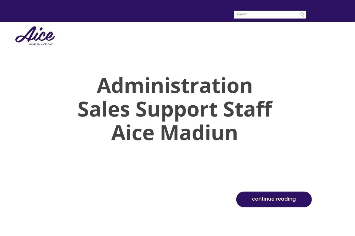 Administration Sales Support Staff Aice Madiun