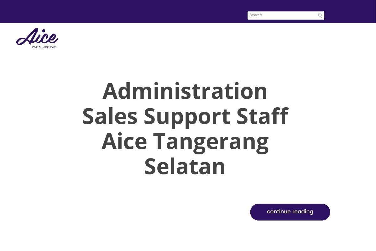 Administration Sales Support Staff Aice Tangerang Selatan