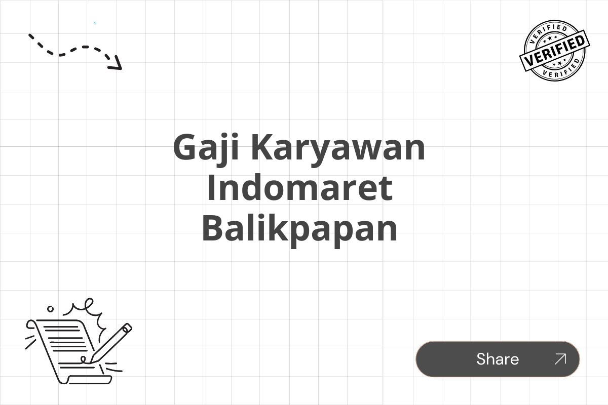 Gaji Karyawan Indomaret Balikpapan