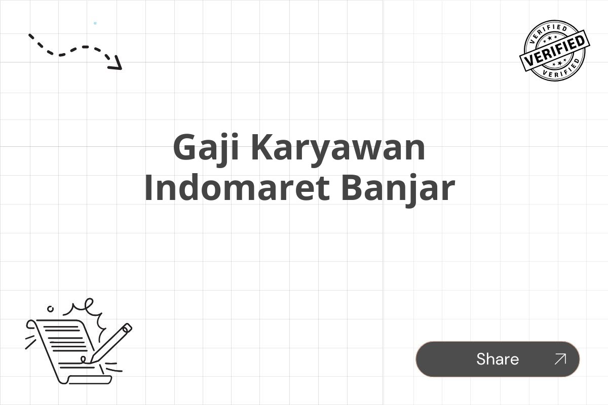 Gaji Karyawan Indomaret Banjar