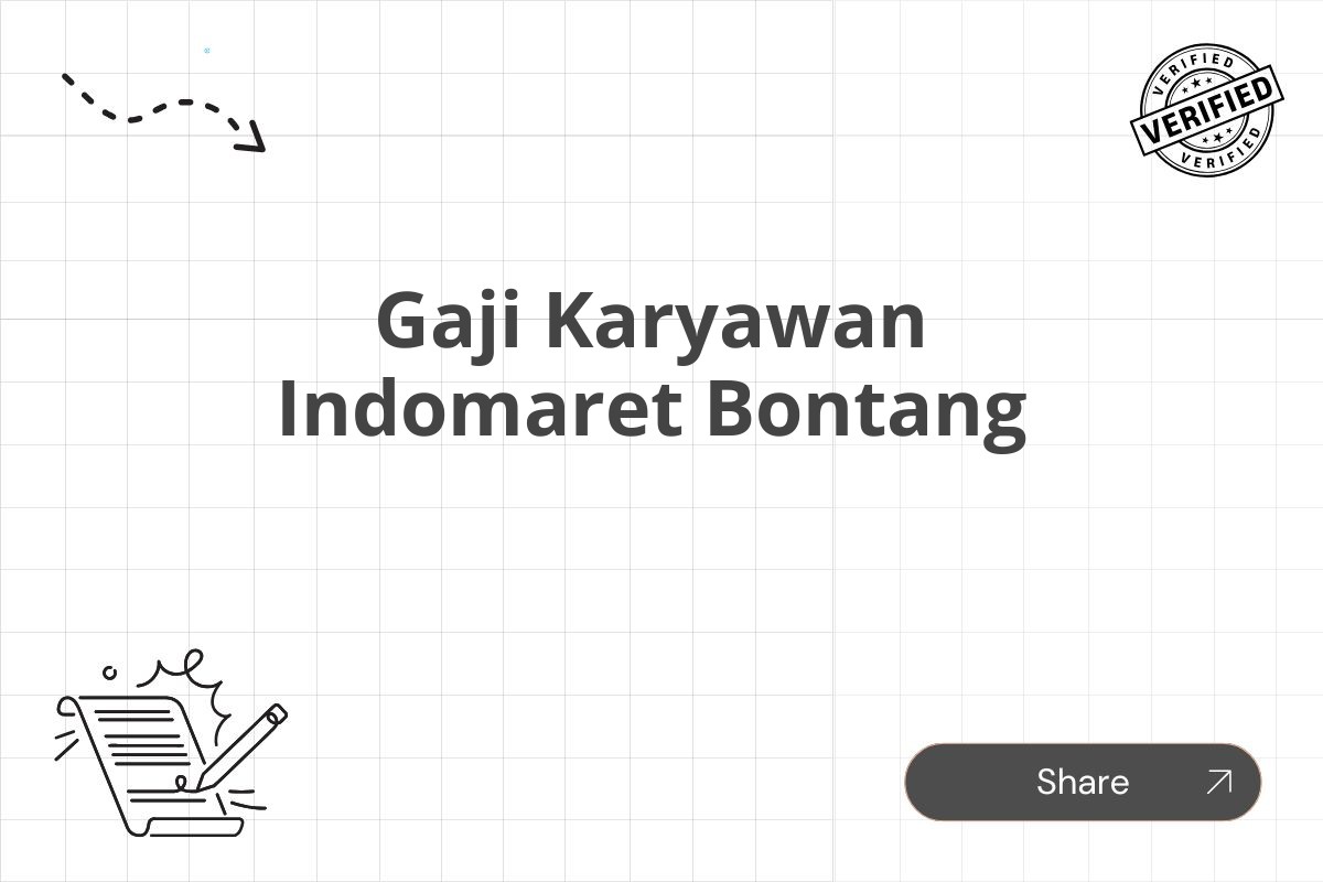 Gaji Karyawan Indomaret Bontang