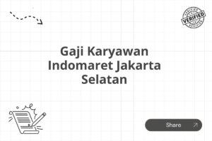 Gaji Karyawan Indomaret Jakarta Selatan