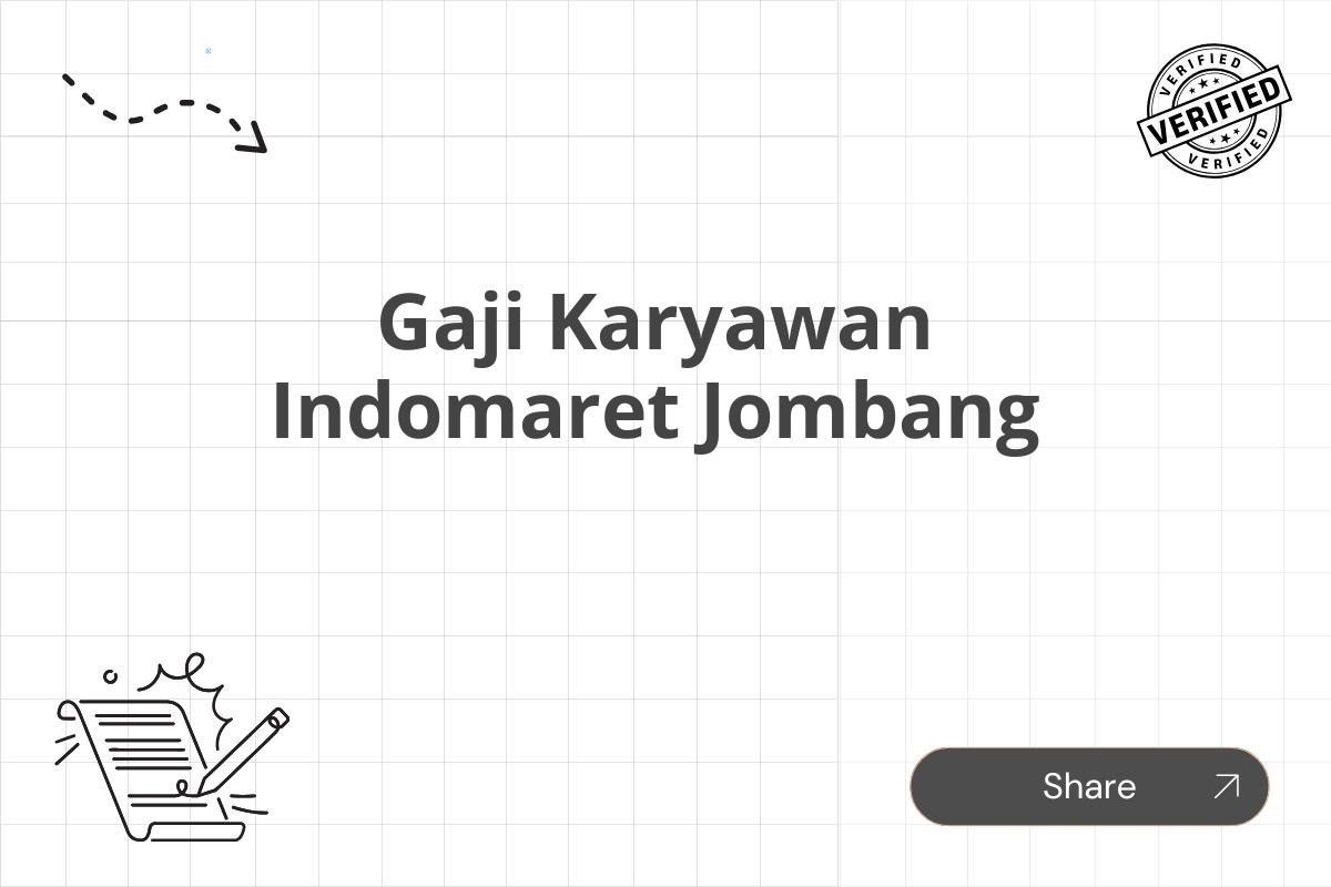 Gaji Karyawan Indomaret Jombang