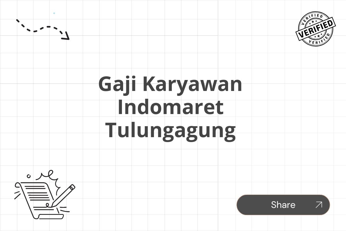 Gaji Karyawan Indomaret Tulungagung