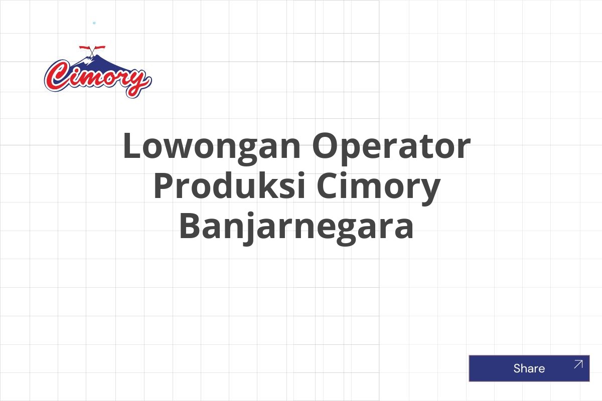 Lowongan Operator Produksi Cimory Banjarnegara