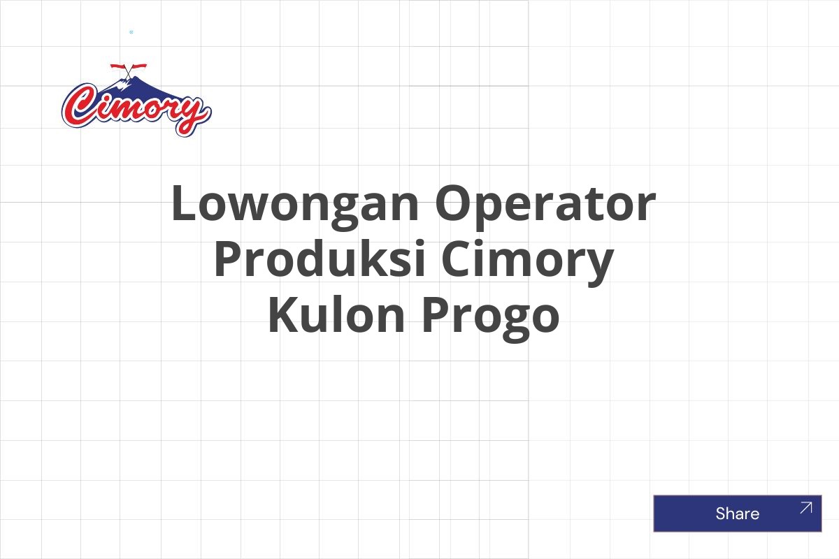 Lowongan Operator Produksi Cimory Kulon Progo