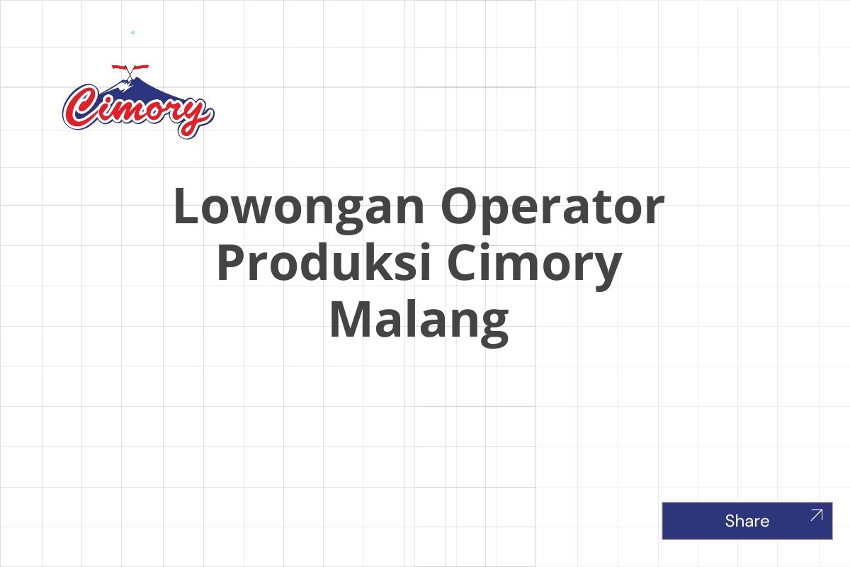 Lowongan Operator Produksi Cimory Malang