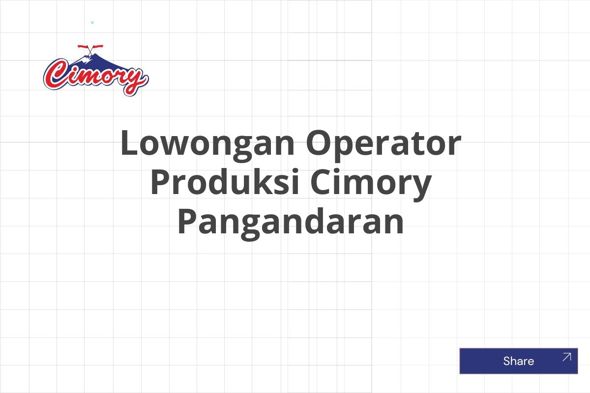 Lowongan Operator Produksi Cimory Pangandaran