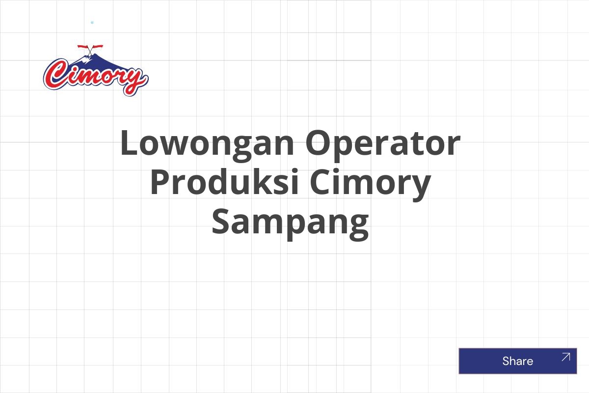 Lowongan Operator Produksi Cimory Sampang