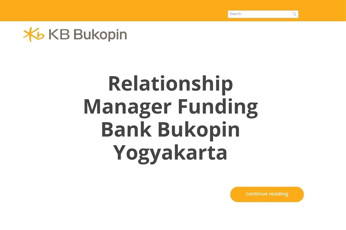 Relationship Manager Funding Bank Bukopin Yogyakarta