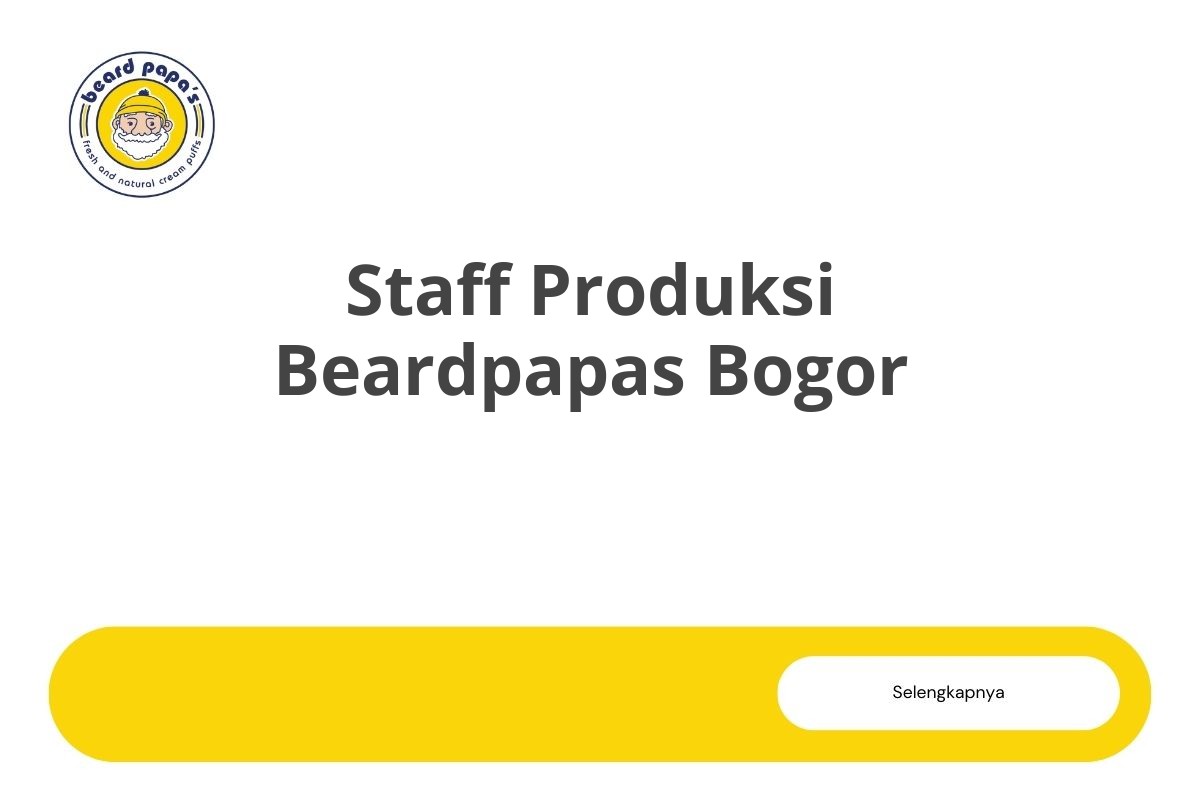 Staff Produksi Beardpapas Bogor