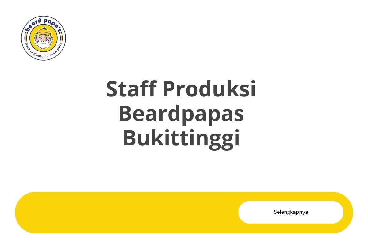 Staff Produksi Beardpapas Bukittinggi