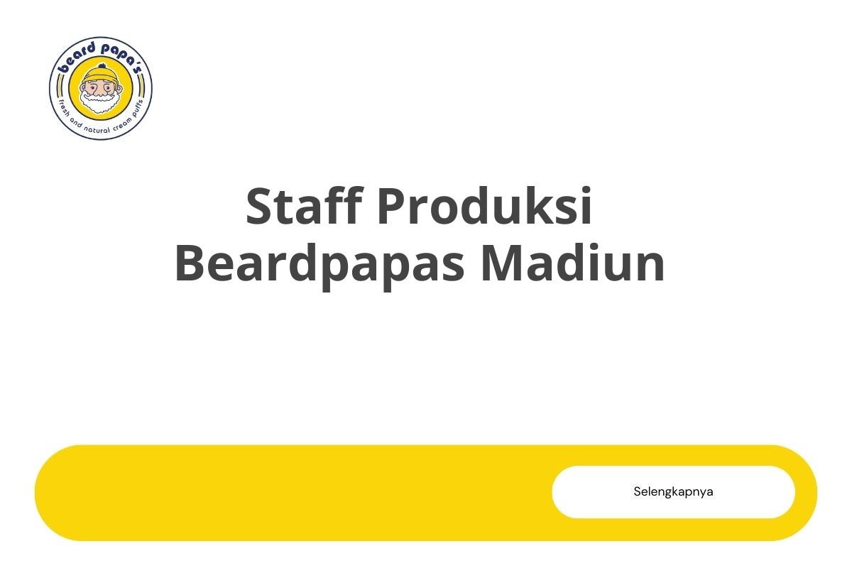 Staff Produksi Beardpapas Madiun