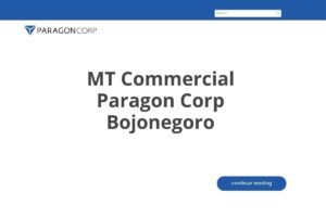 MT Commercial Paragon Corp Bojonegoro
