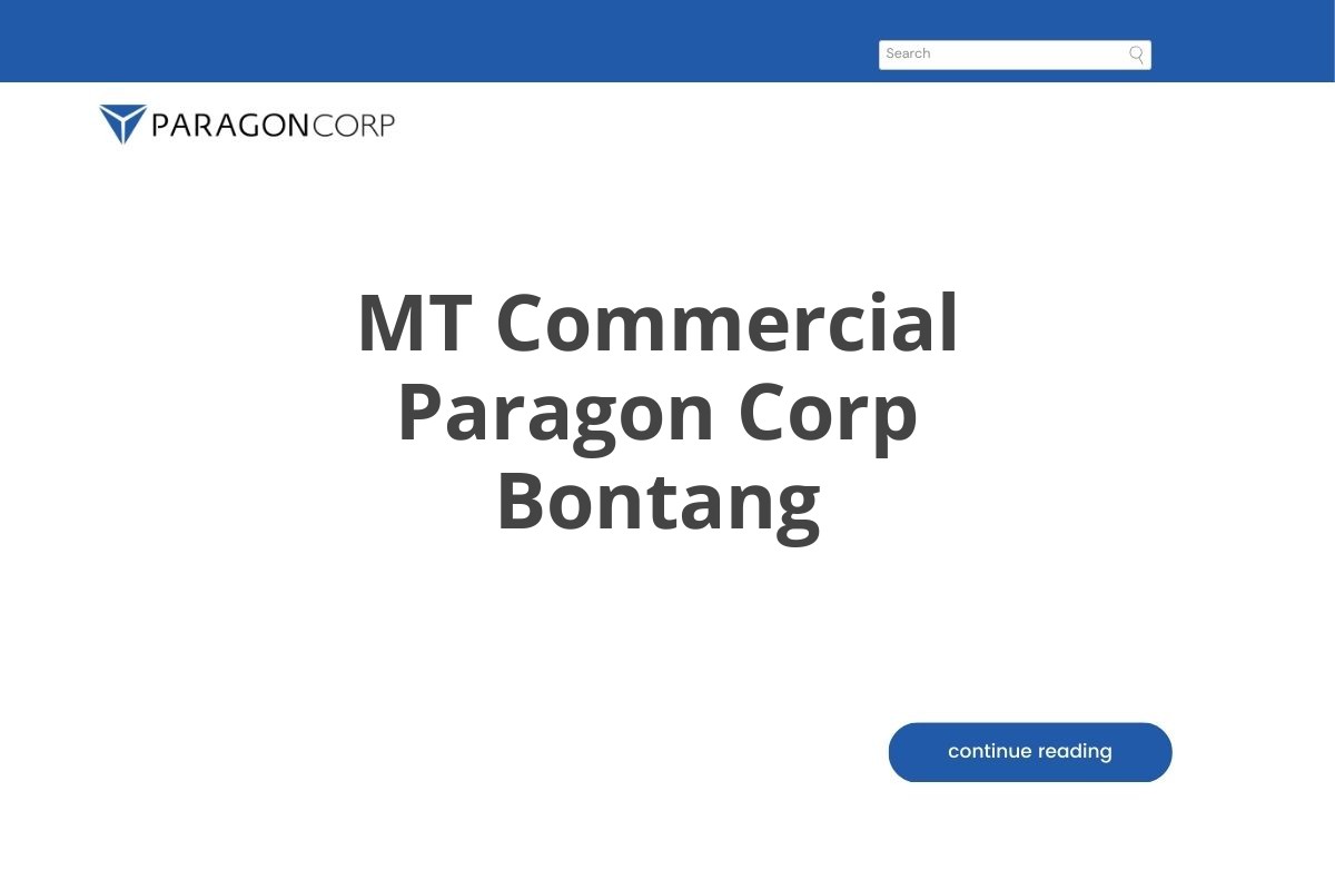 MT Commercial Paragon Corp Bontang